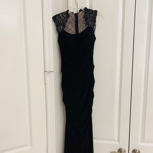 Beautiful black elegant dress.